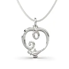 LUYA JOYERÍA - Collar de corazón con lámpara de Luya