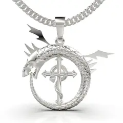 LUYA JOYERÍA - Collar de dragón y serpiente