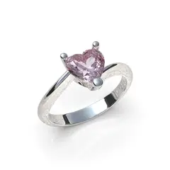 LUYA JOYERÍA - Anillo doble banda corazón