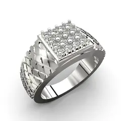 LUYA JOYERÍA - Anillo Rombo con corte circular