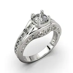 LUYA JOYERÍA - Anillo Fl con corte circular