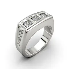 LUYA JOYERÍA - Anillo 3S con corte circular