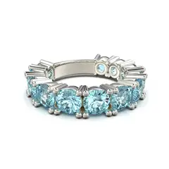 LUYA JOYERÍA - Anillo con doce piedras circulares