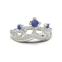 LUYA JOYERÍA - Anillo corona con relieve circular