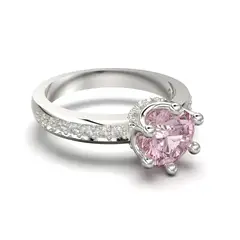 LUYA JOYERÍA - Anillo corona con corte circular