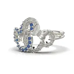 LUYA JOYERÍA - Anillo Minnie con corte circular