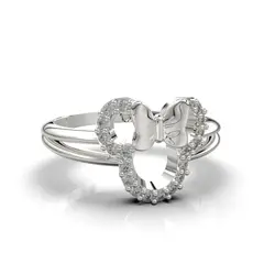 LUYA JOYERÍA - Anillo Minnie con corte circular