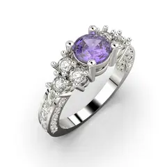 LUYA JOYERÍA - Anillo infinito con corte circular