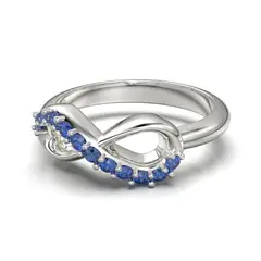 LUYA JOYERÍA - Anillo infinito corte circular