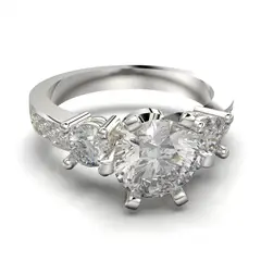 LUYA JOYERÍA - Anillo de piedra central con corte circular