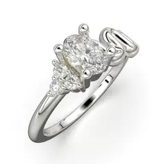 LUYA JOYERÍA - Anillo serpiente con corte oval