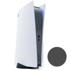 GENERICO - Skin Adhesivo Fibra carbono plomo para central de PS5
