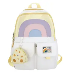 GENERICO - MOCHILA ARCO IRIS KAWAI - BLANCO