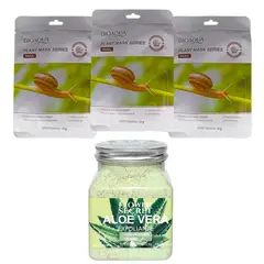 BIOAQUA - MASCARILLA FACIAL BABA DE CARACOL + EXFOLIANTE ALOE