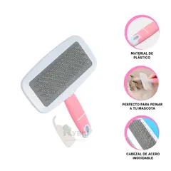 RYBIU IMPORT - Set con Mini Peine de Gatos en Rosado Y+Envoltorio de Regalo