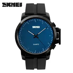 SKMEI - RELOJ 1208 Negro Fondo AZUL Silicona