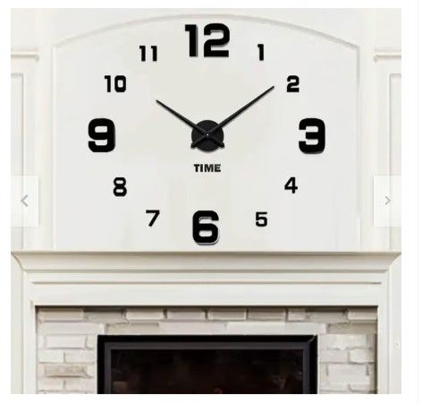 Reloj 3D Grande con Relieve Decorativo Moderno Europeo Hogar Oficina