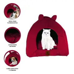 RYBIU IMPORT - Iglu Cama en Talla M en Color Guinda Y+Post-it adhesivos