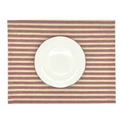 CASIOPIA - Set 4 individuales antimanchas LUREX ROJO