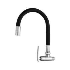 C&A - Llave Caño de lavadero flexible para mueble Negro