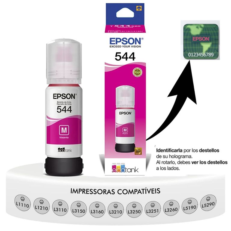 TINTA EPSON T544 MAGENTA 65ml