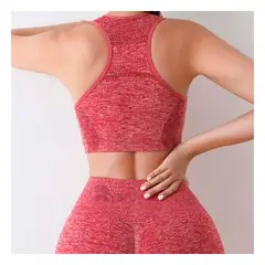 RYBIU IMPORT - Ropa Fitness Mujeres para Yoga Rojo Y+Gift MiniAgenda