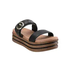 AZALEIA - Sandalia Kiti-904 Plataforma Negro Marron_.