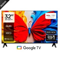 TCL - Televisor 32 QLED Full HD Smart TV 32V51C Google TV