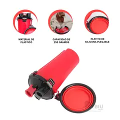 GENERICO - Dispensador y Comedor para Perro Rojo Y+Gift MiniAgenda