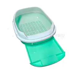 GENERICO - Bandeja Duradera para Gato Tono Verde Agua Y+Regalo Agendita