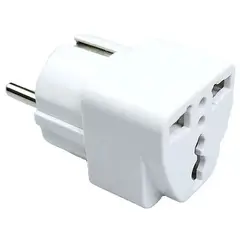 GENERICO - ADAPTADOR UNIVERSAL A SCHUKO 10A -15A 250V PVC