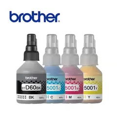 BROTHER - KIT JUEGO DE TINTAS BT-5001 COLORES BTD-60BK NEGRO ORIGINAL