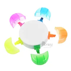 RYBIU IMPORT - Resaltador con Diseño de Flor y Tonos Multicolor para Arte