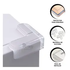 RYBIU IMPORT - Esquina con Durabilidad Transparente Y+Ligas de Regalo