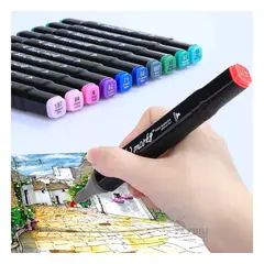 RYBIU IMPORT - Marcadores Llamativos de 120 Unidades Y+Post-it Adhesivos