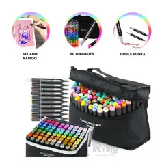 RYBIU IMPORT - Kit de Tinteros Bonitos de 80 Unidades Y+Regalo Stickers