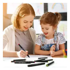 RYBIU IMPORT - Marcadores Llamativos de 80 Unidades Y+Post-it Adhesivos