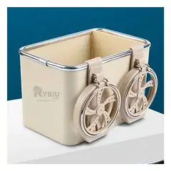 RYBIU IMPORT - Estuche Portatil de Color Crema Y+Banderitas Adhesivas