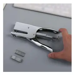 SKYBLOO - Maquina de Grapado Papel en Color Plata Y+Ligas de Regalo