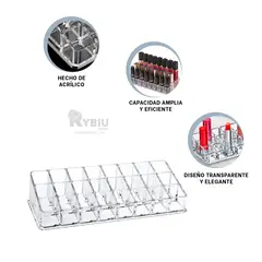 GENERICO - Soporte para Cosmeticos Transparente Y+Regalo Agendita