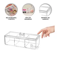 GENERICO - Organizador Practico de Tono Transparente Y+Regalo Agendita