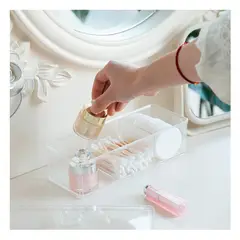 GENERICO - Caja Organizadora con Tapa Transparente Y+Regalo Agendita