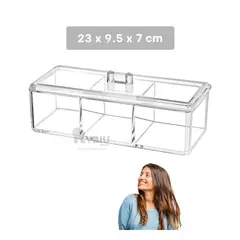 GENERICO - Cofre Versatil con Tapa Transparente Y+Ligas de Regalo