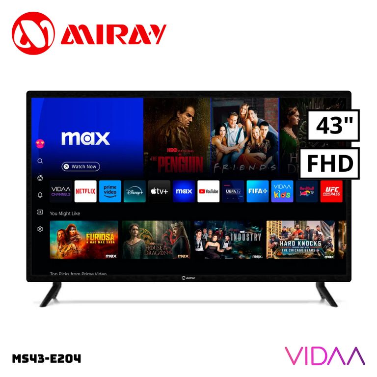 TELEVISOR 43 SMART TV VIDAA FHD LED - MS43-E204