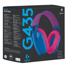 LOGITECH - Audifono Gamer G435 Inalambrico Bluetooth Azul y Frambuesa