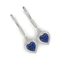 LUYA JOYERÍA - Aretes en forma de corazón de Luya