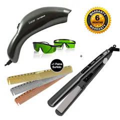 LIZZE - PLANCHA EXTREME 480F + PHOTON SUPREME 2 LUCES + PEINE SURTIDO