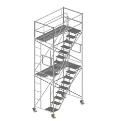 GENERICO - Andamio Torre de Acceso Móvil H 4m + 1m de baranda