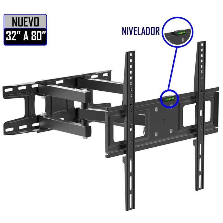 Rack 4 Brazos de 32" a 80" con Inclinación
