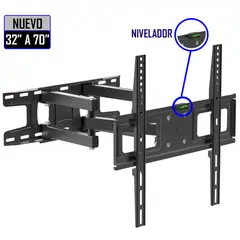 GENERICO - Rack 4 Brazos de 32" a 70" con Inclinación